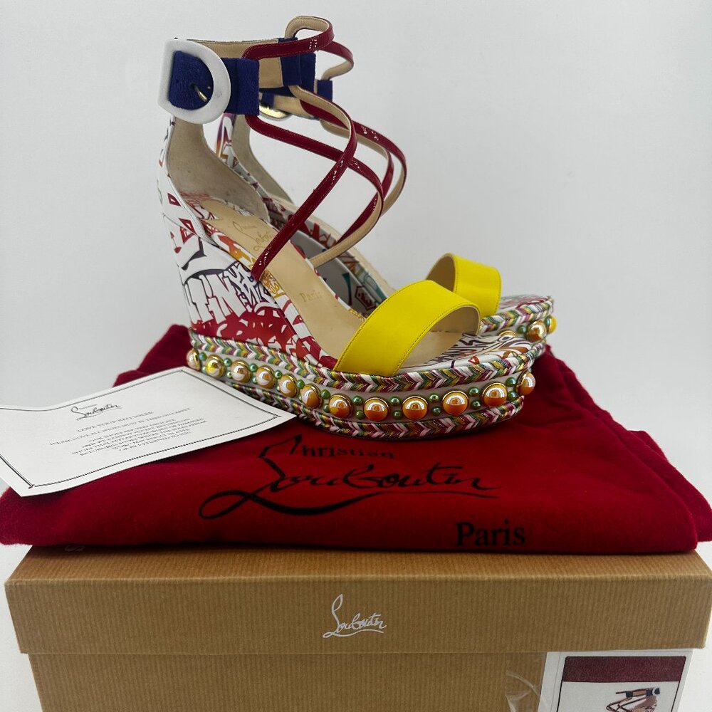 Louboutin Chocazeppe Wall Graffiti - Size 39